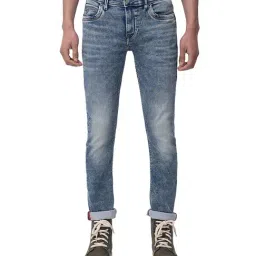 Woodland Dark Blue High Rise Solid Jeans-image-0