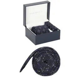 Peter England Multicolor Embroidered Tie With Pocket Square-image-11