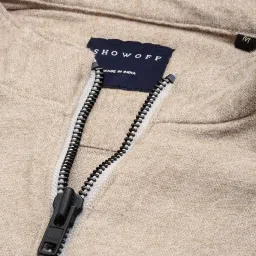 showoffff SHOWOFF Beige Regular Fit Jacket image 4