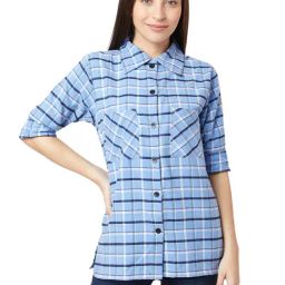 Smarty Pants Blue Cotton Checks Shirt-picture-6