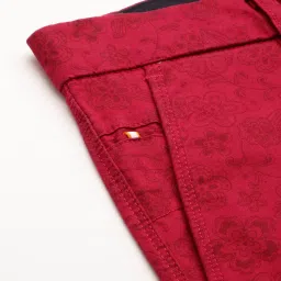 showoffff SHOWOFF Red Regular Fit Printed Shorts image 4