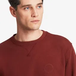 Lindbergh Maroon Round Neck Sweatshirt image 3