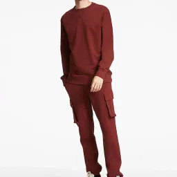 Lindbergh Maroon Round Neck Sweatshirt image 4