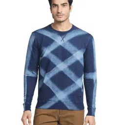ColorPlus Medium Indigo Printed Sweatshirt-picture-15