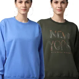 Vimal Jonney Blue & Green Printed Fleece Pullover - Pack of 2-picture-29