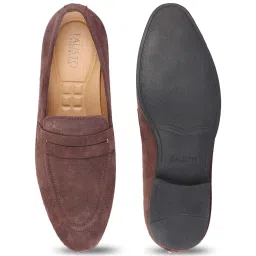 Fausto Men's Brown Casual Loafers image 4