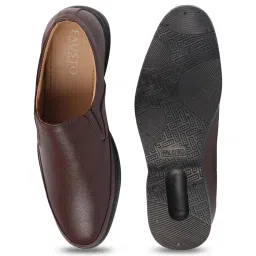 Fausto Men's Brown Formal Loafers image 4