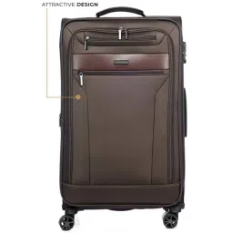 Nasher Miles Berlin Expander Soft-Sided Polyester  Set of 2 Brown Trolley Bags (65 & 75 cm) image 4