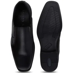 Fausto Men's Black Formal Loafers image 4