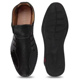 Fausto Men's Black Fisherman Sandals image 4