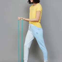 KAPPA Blue Cotton Printed Joggers image 4