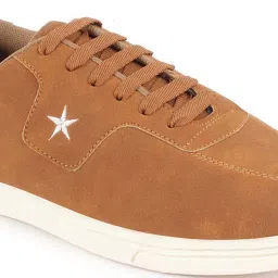 Fausto Men's Tan Casual Sneakers image 4