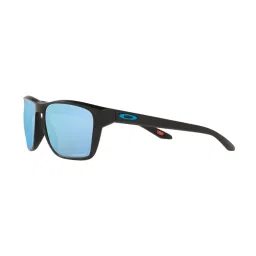 Oakley Blue Polarized Rectangular Sunglasses for Men image 4