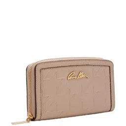 Anne Klein Beige Textured Zip Around Wallet For Women image 2