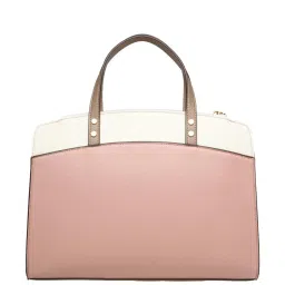 Anne Klein Rose & White Color Block Handbag with Pouch image 2