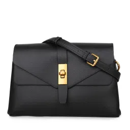 Inc.5 Black Solid Sling Handbag image 2