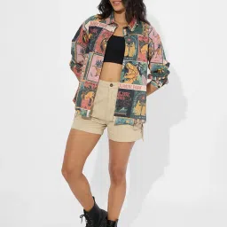 The Souled Store Multi Loose Print Shirts image 2