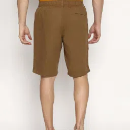 Van Heusen Athleisure Regular Fit Soft Touch Functional Pockets Shorts - Khaki image 2