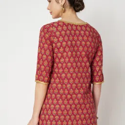 Studiorasa Maroon Maroon Regular Fit Printed Kurti image 2