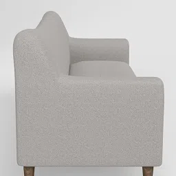 Godrej Interio Bevelark Fabric 3 Seater Sofa Finish Color - Taupe, Knock Down image 4