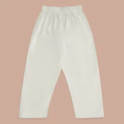 Indus Route by Pantaloons Kids Blue & White Cotton Self Pattern Full Sleeves Kurta Set image 4