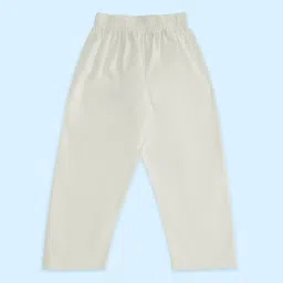 Indus Route by Pantaloons Kids Pink & White Regular Fit Full Sleeves Kurta Set image 4