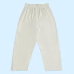 Indus Route by Pantaloons Kids Yellow & White Cotton Striped Full Sleeves Kurta Set image 4