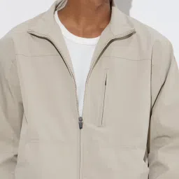 studiofit men Studiofit by Westside Beige Solid Relaxed-Fit Jacket image 4