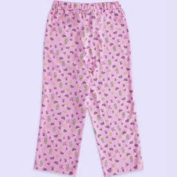 Pantaloons Junior Navy & Pink Cotton Printed Pants (Pack of 2) image 4