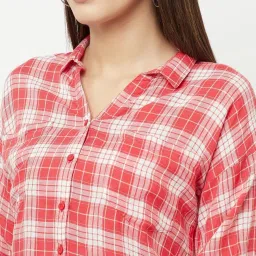 Crimsoune Club Red Checks Shirts image 5