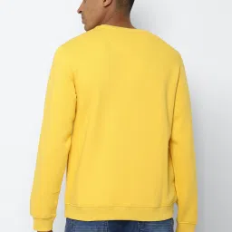 Allen Solly Yellow Regular Fit Graphic Sweatshirt image 2