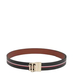 TOMMY HILFIGER Emika Black & Tan Leather Reversible Belt for Women image 2