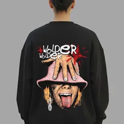 TheBTclub Men Ruthless Typography Sweatshirt image 5