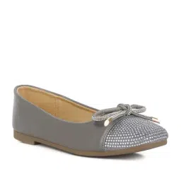London Rag Women's Grey Flat Ballets image 2