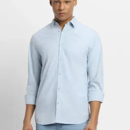 Forever 21 Light Blue Cotton Regular Fit Shirt-picture-11