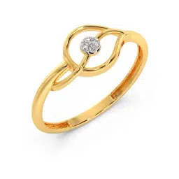 Candere by Kalyan Jewellers Stylish Design 14k Yellow Gold & Diamond Ring-picture-17