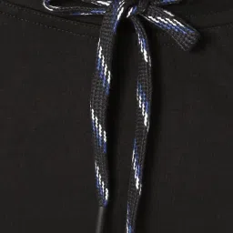 Van Heusen Athleisure Regular Fit Smart Tech Easy Stain Release Solid Trackpants - Black image 4