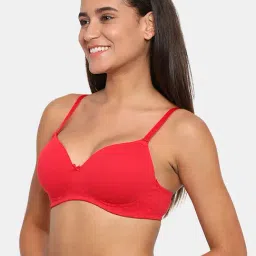 Zivame Red Non Wired Non Padded T-Shirt Bra image 3