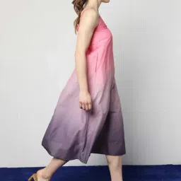 RAREISM Multi Viscose Ombre Sleeveless Dress image 3