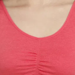 Rosaline by Zivame Coral Non-padded Bra image 4