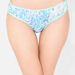 Clovia Multicolor Cotton Printed Bikini Panty image 1
