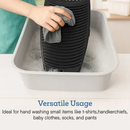 Kuber Industries Black 2 piece Striped Plastic Bath Accessories Set image 4