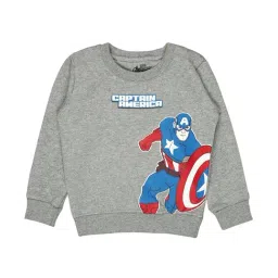 Bodycare Kids Grey Printed Full Sleeves Sweatshirt-image-83