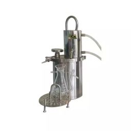 HM Herbals 5 L Stainless Steel Mini Distillation Unit for Rose Water, Ark, Cow Urine Distillation etc., HM05-image-45