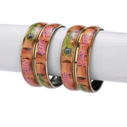 SOMIL Set of 28 Women Black & Multicolor Artificial Stones and Beads Bangles image 5