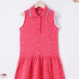 Ed-a-Mamma Kids Red Floral Print Dress-picture-34