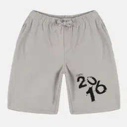 Kiddopanti Kids Grey Printed Shorts-picture-20