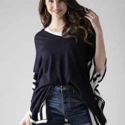 Style Quotient Navy Regular Fit Sweater image 1