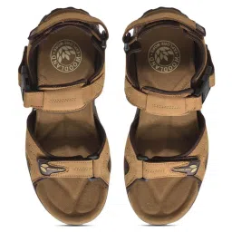 Woodland Men's Brown Floater Sandals image 3