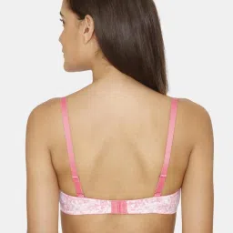 Zivame Light Pink Printed Padded Bra image 2